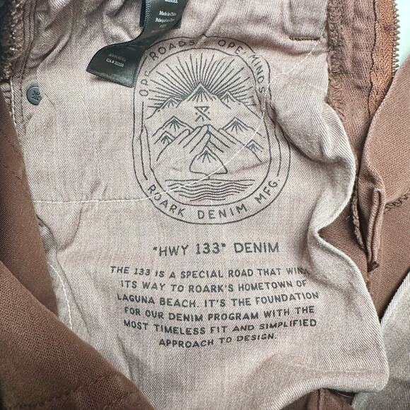 Roark | Men | HWY 133 Maroon Slim Fit Tapered Broken Twill Jeans | Size 28 - Picture 8 of 13